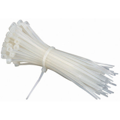An 100mm - Cable Tie Pack - White - 10 Pieces Pack