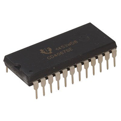 An CD4067 16-Channel Analog Multiplexer/Demultiplexer IC DIP-24 Package