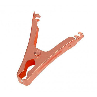 An 100A Crocodile Alligator Clip Copper Clamp Black and Red Pair