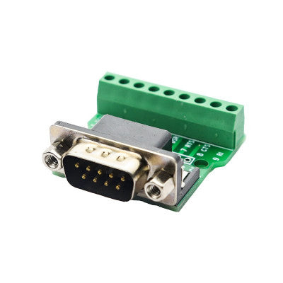 An DB9 Male Screw Terminal to RS232 RS485 Conversion Board