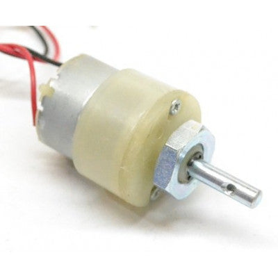 An 45 RPM - 12V Centre Shaft DC Geared Motor