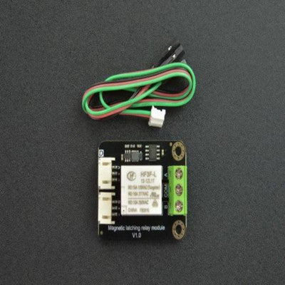An DFRobot Gravity: Magnetic Latching Relay for ESP32 / Arduino