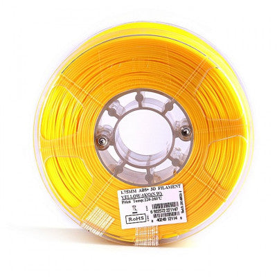 An eSun ABS+ 1.75mm 3D Printing Filament 1kg - Yellow