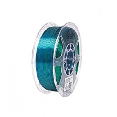 An eSun ePLA-SilkMagic 3D Printing Filament-Green Blue