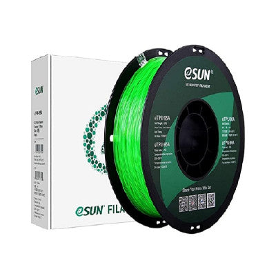An eSUN eTPU-95A-Transparent Green-1kg/spool