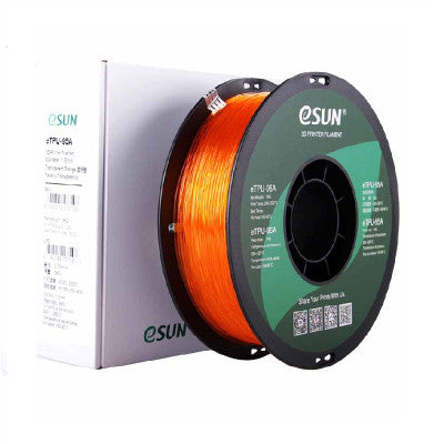 An eSUN eTPU-95A-Transparent Orange-1kg/spool