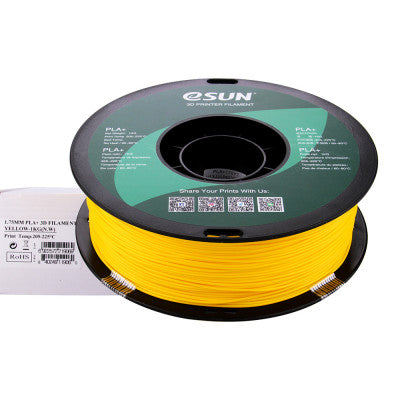An eSun PLA+ 1.75mm 3D Printing Filament 1kg-Yellow