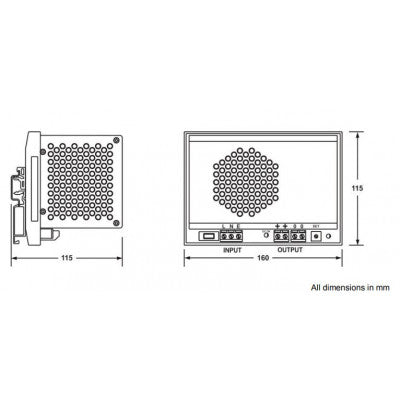 An G31-250-48 Shavison SMPS - 48V 5A - 240W DIN Rail Mountable Metal Power Supply