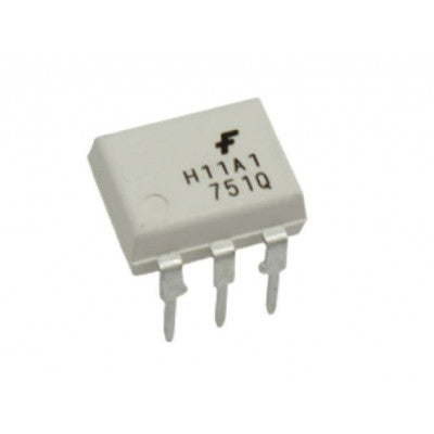 An H11A1 Transistor Output Optocoupler IC DIP-6 package
