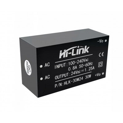 An HLK-30M24 Hi-Link 24V 30W AC to DC Power Supply Module