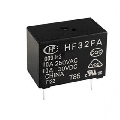 An Hongfa 9V 10A DC HF32FA-G/009-H2 4 Pin SPST Miniature Power Relay