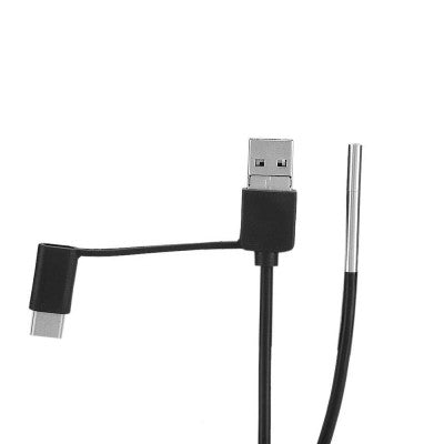 An INSKAM USB and Android OTG Endoscope 3in1 Borescope 3.9mm Ultra thin Waterproof Inspection Snake Camera with LED Light