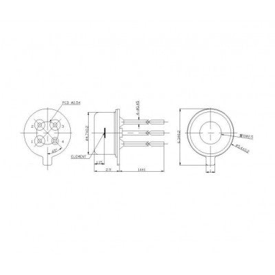 An ISB-TS45D Infrared Thermopile Sensor