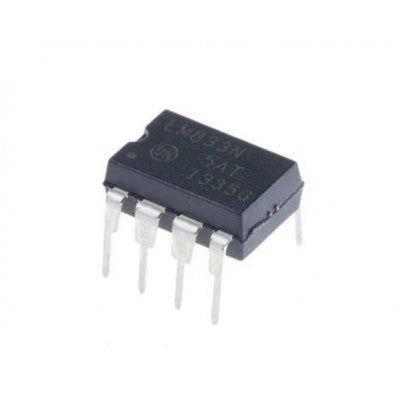 An LM833 Dual Low Noise Audio Op-Amp IC DIP-8 Package