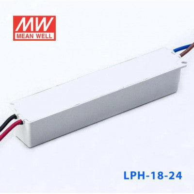An LPH-18-24 Mean Well SMPS - 24V 0.75A 18W Waterproof LED Power Supply