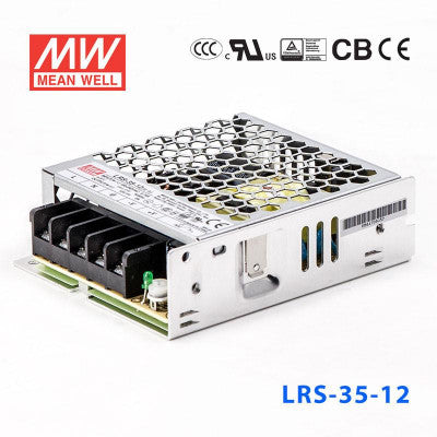 An LRS-35-12 Mean Well SMPS - 12V 3A - 36W Metal Power Supply