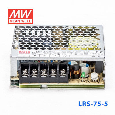 An LRS-75-5 Mean Well SMPS - 5V 14A - 70W Metal Power Supply