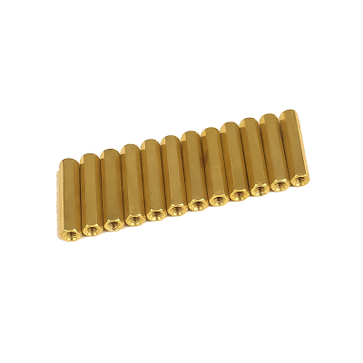 An M3 X 25mm Female to Female Brass Hex Threaded Pillar Standoff Spacer - 2 Pieces Pack
