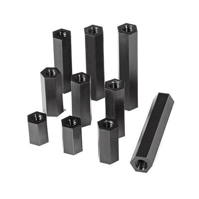 An M3x6MM Female to Female Nylon Hex Spacer - 10 Pieces pack