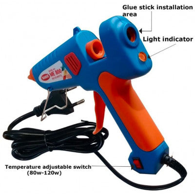 An MARIO 80/120 Watt ME-800 Dual Temperature Super Heavy Performance Glue Gun with Light Indicator