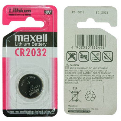 An Maxell CR2032 (Original) 3V Lithium Coin Cell Battery Industrial Grade