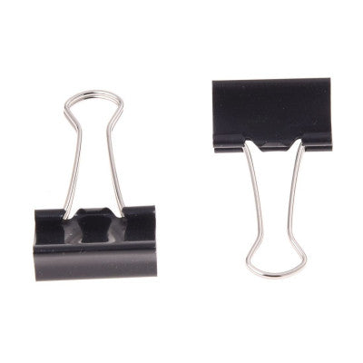 An Metal Binder Clips Black 25MM - 4 Pieces Pack