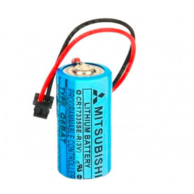 An MITSUBISHI CR-17335SE-R 3V Q6BAT 1800mAH Non-Rechargeable Lithium Battery with Plug