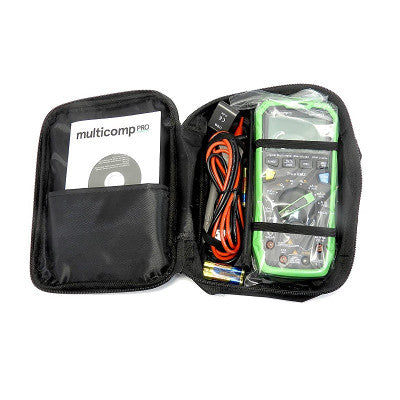 An MULTICOMP PRO MP730679 Handheld Digital Multimeter, 1000V@20A AC/DC, 220MR, 220mF, 220MHz, True RMS, NCV, Diode, hFE, LPF