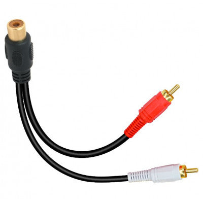 An MX 2 RCA Male Plug To RCA Female Socket Cord Gold Plated 0.2 Meter (MX-3985)