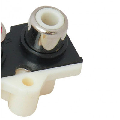 An MX 2 Way RCA Female Connector PCB Mounting (MX-323)