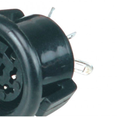 An MX 5 Pin Plug 45 Degree DIN Female Socket Industrial Chassis Mounting with Locking System (MX-766)