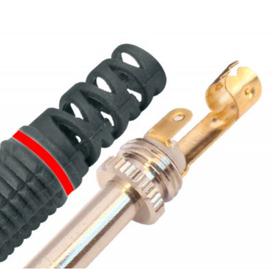 An MX 6.35mm P-38 Mono Male Connector Super Deluxe Copper Plated Contact Gold Plated (MX-65GP)