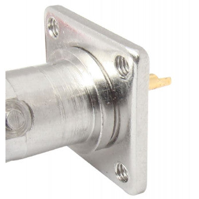An MX BNC Female Connector with Teflon Panel Mounting Pin Gold Plated (MX-171)