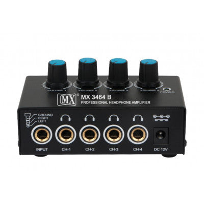 An MX Headphone Splitter with Amplifier 4 Output (MX-3464B)