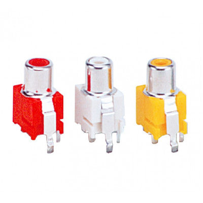 An MX RCA Female Socket Connector PCB Mounting Vertical (MX-1249)