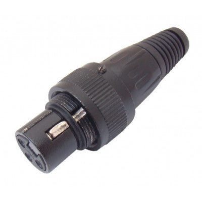 An MX XLR 3 Pin MIC Female Connector with Lock Ring and Locking Screw (MX-3142)