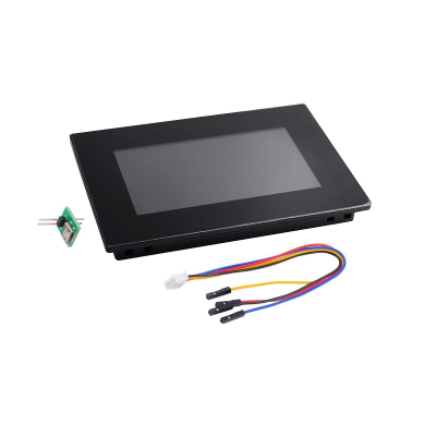 An Nextion 18.1 cm (7 inch) Intelligent NX8048P070-011C-Y HMI Capacitive Touch Display with enclosure