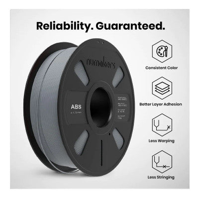 An Numaker ABS Filament- Light Grey- 1.75 mm/ 1 kg