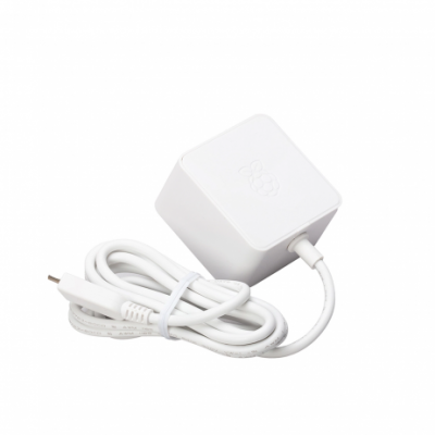 An Official Raspberry Pi Pi3/Pi3B+ Micro USB 12.5W Power Supply (White)
