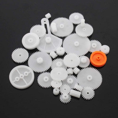 An Rack and Pinion Gear Pulley Plastic Sharft Worm Gear Reducer for Robot DIY Assorted Kit - 34 Kinds Pack