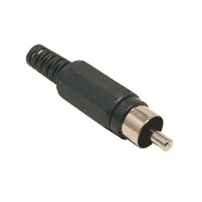 An RCA Plug - Male - Black Color