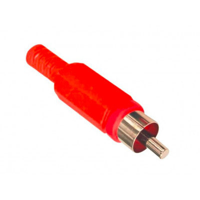 An RCA Plug - Male - Red Color