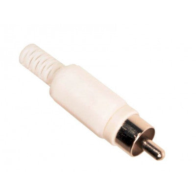 An RCA Plug - Male - White Color