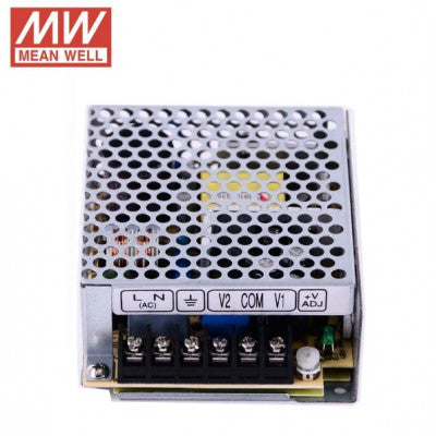 An RD-35B Mean Well SMPS 5V 2.2A and 24V 1A - 35W Dual Output Metal Power Supply