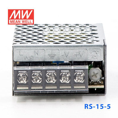 An RS-15-12 Mean Well SMPS - 12V 1.3A - 15W Metal Power Supply