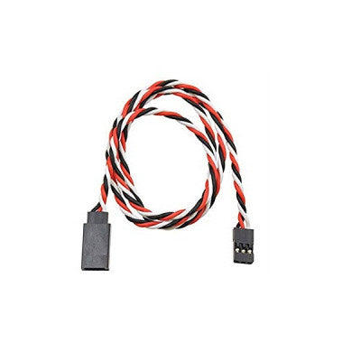 An SafeConnect Twisted 30CM 22AWG Servo Lead Extension (Futaba) Cable