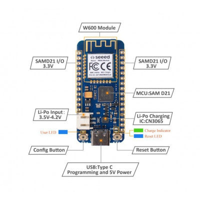 An Seeed Studio Wio Lite W600 ATSAMD21 Wireless Development Board