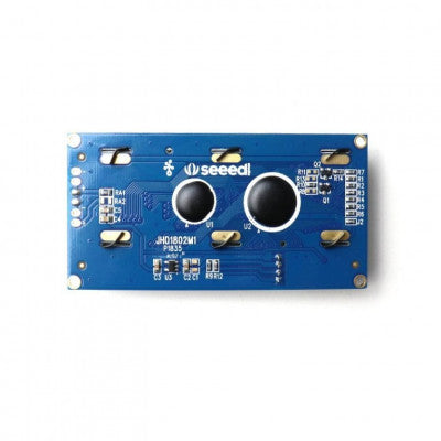 An SeeedStudio Grove 16×2 LCD Display (White on Blue)