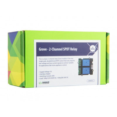 An SeeedStudio Grove 2 Channel SPDT Relay Module