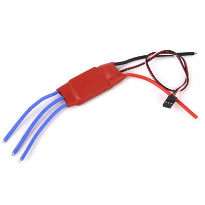 An SimonK 30A BLDC ESC Electronic Speed Controller Without Connectors - Red Color